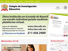 Tablet Screenshot of cien.edu.mx